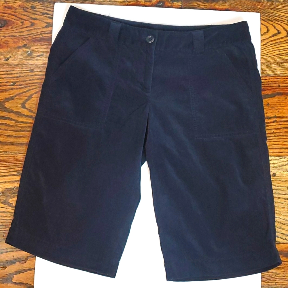 J. CREW NAVY CORDUROY SHORTS IN SIZE 4